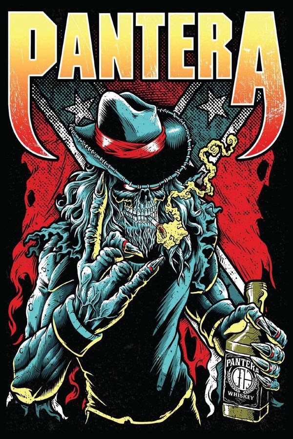 Pantera 6 Music Print  Concert Wall Art Memorabilia gift A5,A4,A3
