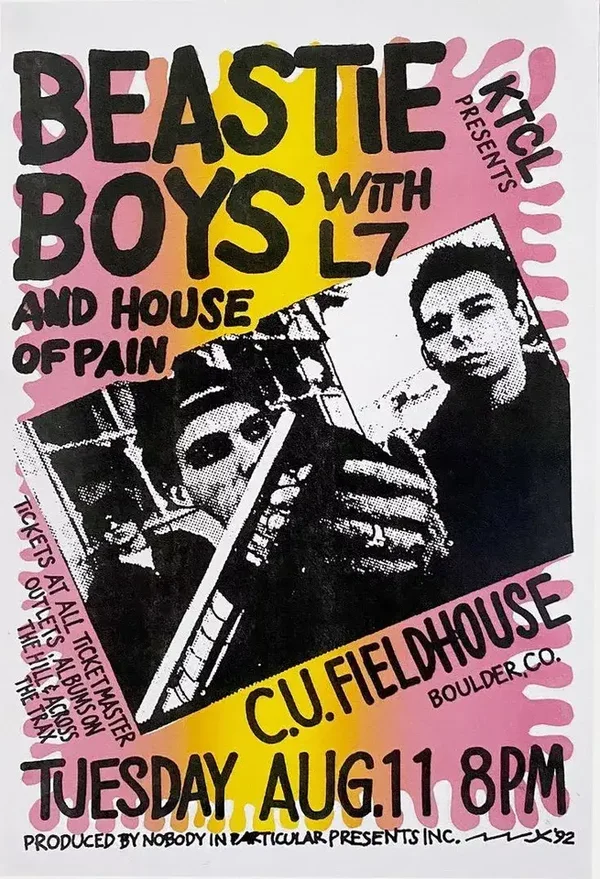 Beastie Boys 6 Music Print  Concert Wall Art Memorabilia gift A5,A4,A3