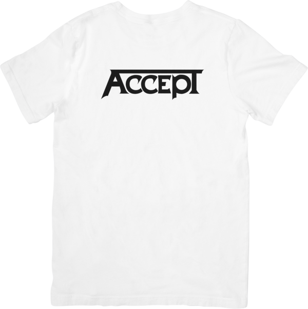 Accept 6 Music Unisex Fit for Men & Women Quality Cotton T-Shirt Black