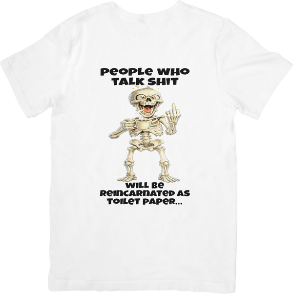 Skull 6 Music Unisex Fit for Men & Women Quality Cotton T-Shirt Black