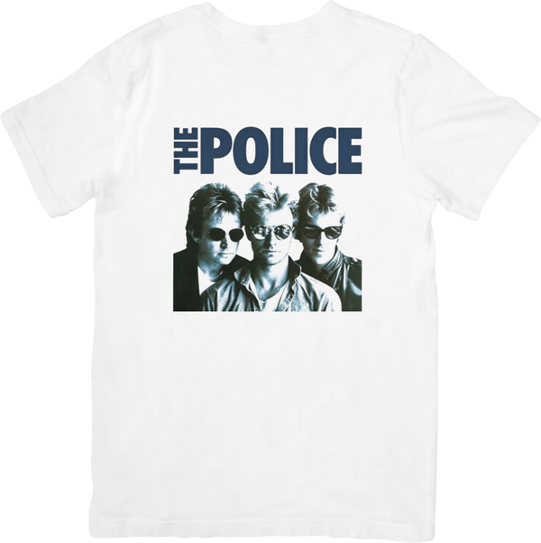 The Police 6 Music Unisex Fit for Men & Women Quality Cotton T-Shirt Black