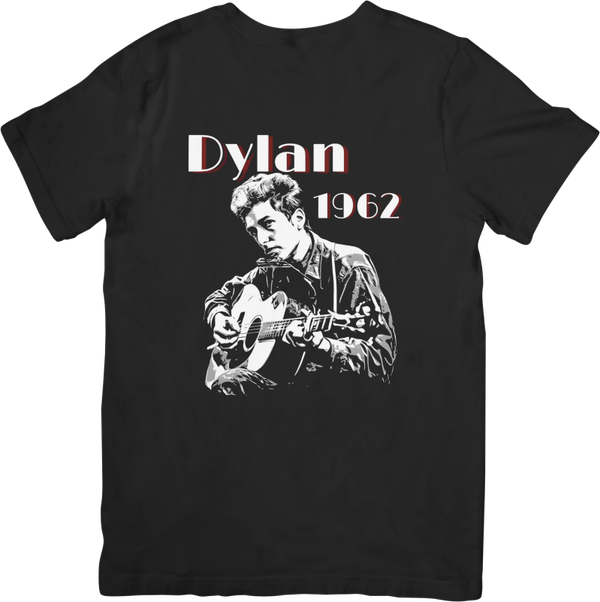 Bob Dylan 6 Music Unisex Fit for Men & Women Quality Cotton T-Shirt Black