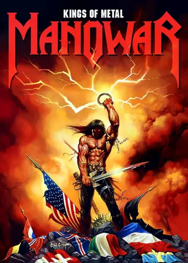Manowar 1 Music Print  Concert Wall Art Memorabilia gift A5,A4,A3