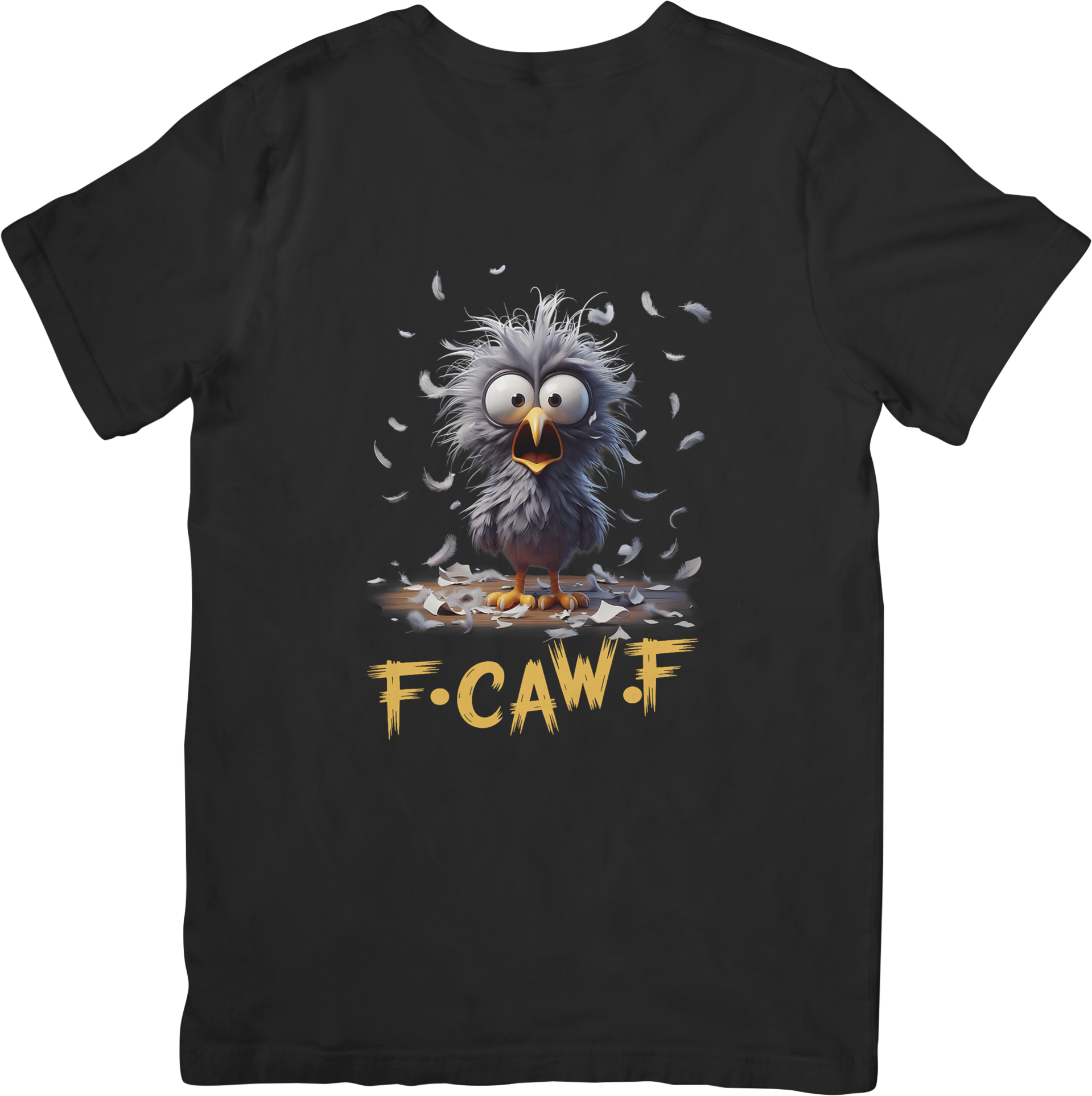 Chickens 7 Unisex Fit for Men & Women Quality Cotton T-Shirt Black