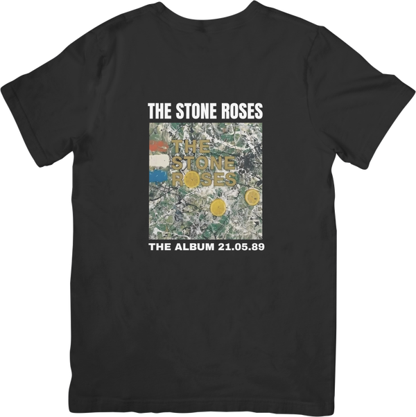 The Stone Roses 7 Music Unisex Fit for Men & Women Quality Cotton T-Shirt Black