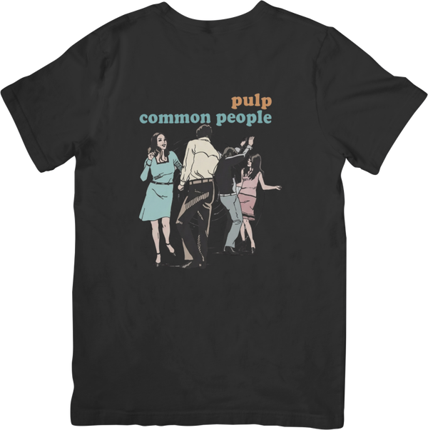Pulp 7  Music Unisex Fit for Men & Women Quality Cotton T-Shirt Black