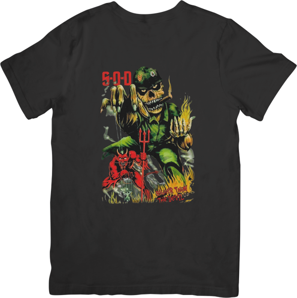 Stormtroopers of Death 7 Music Unisex Fit for Men & Women Quality Cotton T-Shirt Black