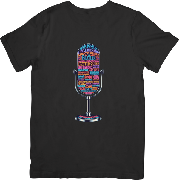 Rock Legends 7 Music Unisex Fit for Men & Women Quality Cotton T-Shirt Black