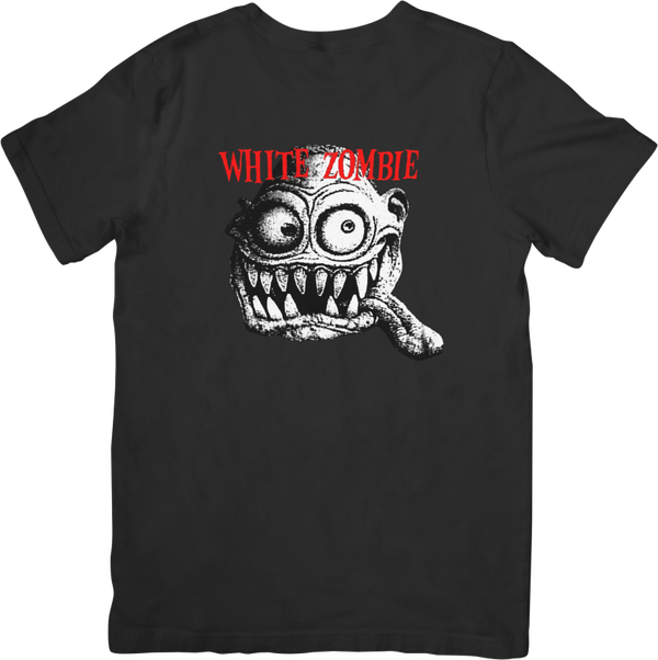 White Zombie 7 Music Unisex Fit for Men & Women Quality Cotton T-Shirt Black