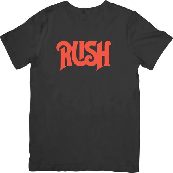 Rush 7 Music Unisex Fit for Men & Women Quality Cotton T-Shirt Black