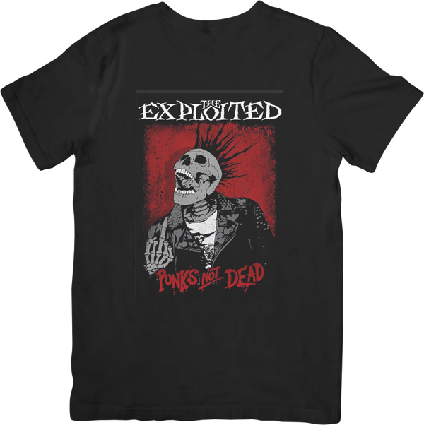 The Exploited 7 Music Unisex Fit for Men & Women Quality Cotton T-Shirt Black