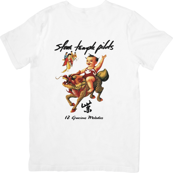 Stone Temple Pilots 7 Music Unisex Fit for Men & Women Quality Cotton T-Shirt Black