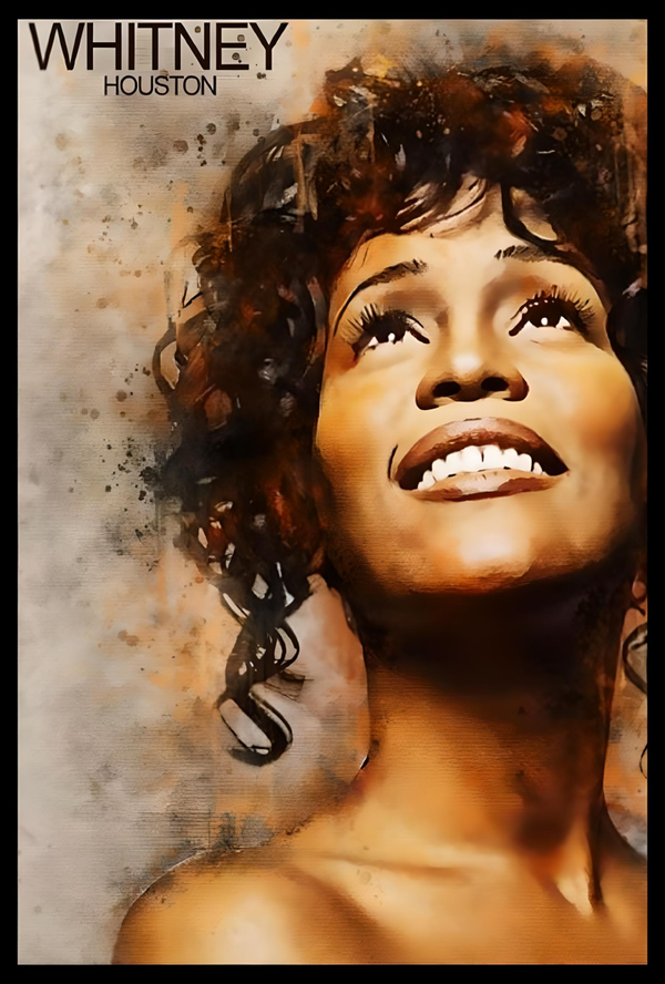 Whitney Houston 1 Music Print  Concert Wall Art Memorabilia gift A5,A4,A3