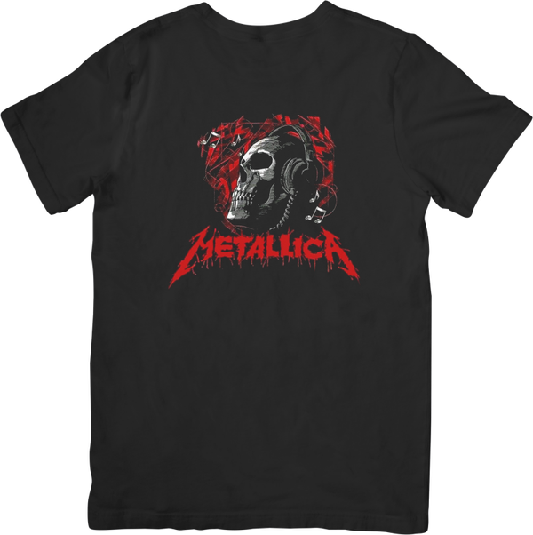 Metallica 8 Music Unisex Fit for Men & Women Quality Cotton T-Shirt Black