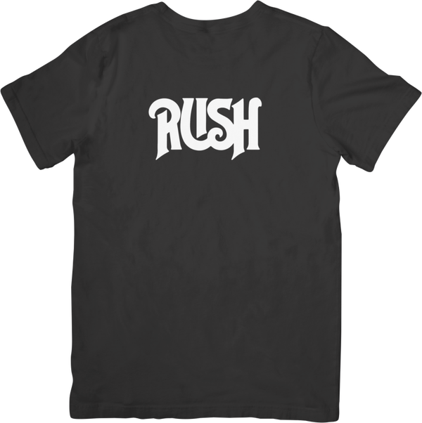 Rush 8 Music Unisex Fit for Men & Women Quality Cotton T-Shirt Black