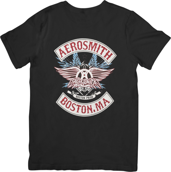 Aerosmith 8 Music Unisex Fit for Men & Women Quality Cotton T-Shirt Black