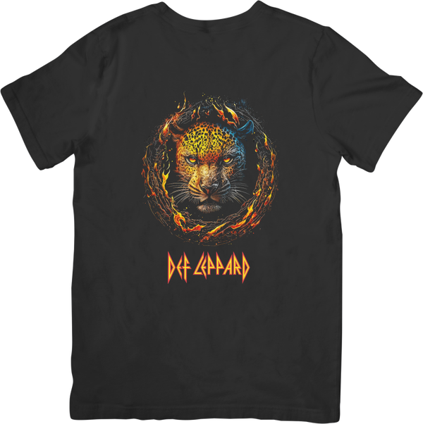Def Leppard 8 Music Unisex Fit for Men & Women Quality Cotton T-Shirt Black