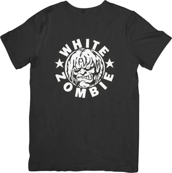 White Zombie 8 Music Unisex Fit for Men & Women Quality Cotton T-Shirt Black