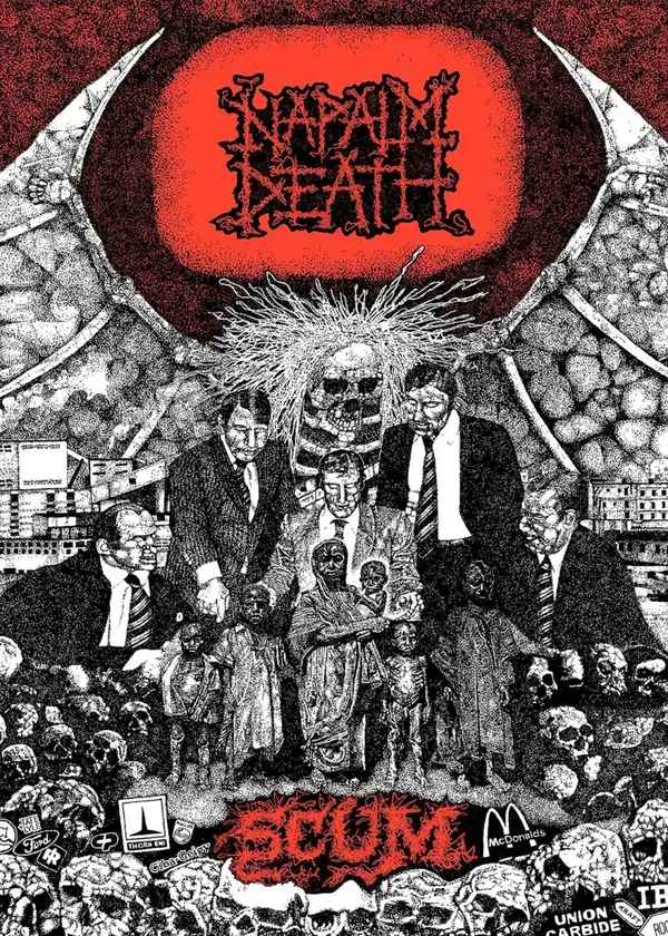 Napalm Death 8 Music Print  Concert Wall Art Memorabilia gift A5,A4,A3