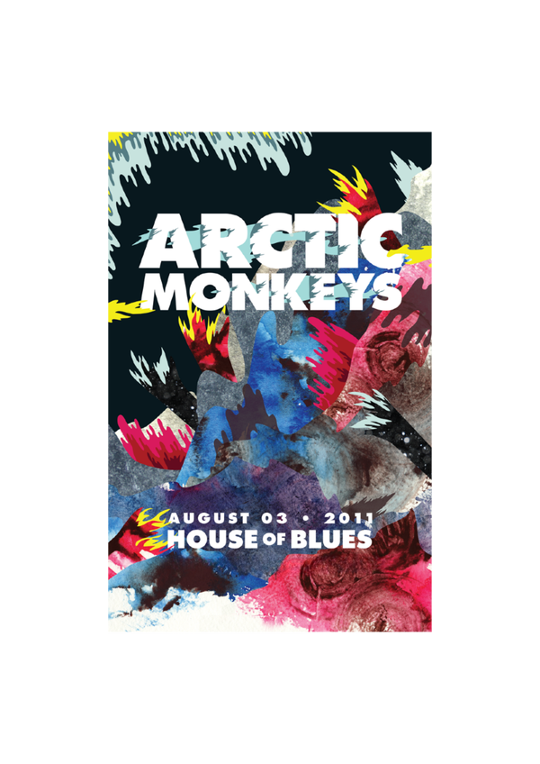 Arctic Monkeys 008 Music Print  Concert Wall Art Memorabilia gift A5,A4,A3