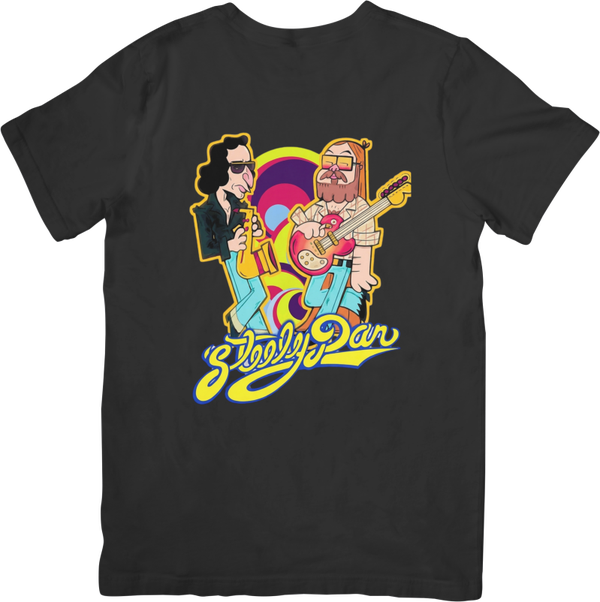 Steely Dan 9 Music Unisex Fit for Men & Women Quality Cotton T-Shirt Black