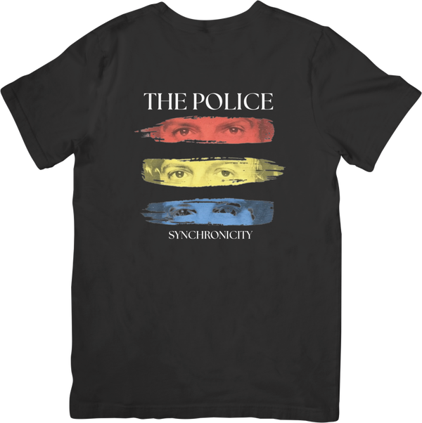 The Police 9 Music Unisex Fit for Men & Women Quality Cotton T-Shirt Black