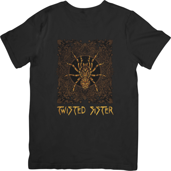 Twisted Sister 9 Music Unisex Fit for Men & Women Quality Cotton T-Shirt Black