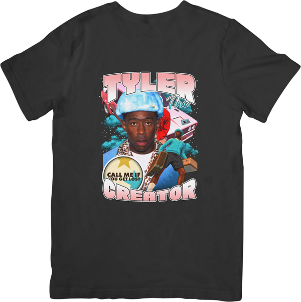 Tyler the Creator 9 Music Fit for Men & Women Quality Cotton T-Shirt Black