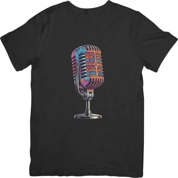 Rock Legends 9 Music Unisex Fit for Men & Women Quality Cotton T-Shirt Black