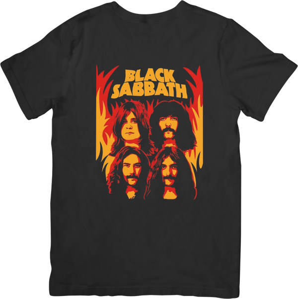 Black Sabbath 9 Music Unisex Fit for Men & Women Quality Cotton T-Shirt Black