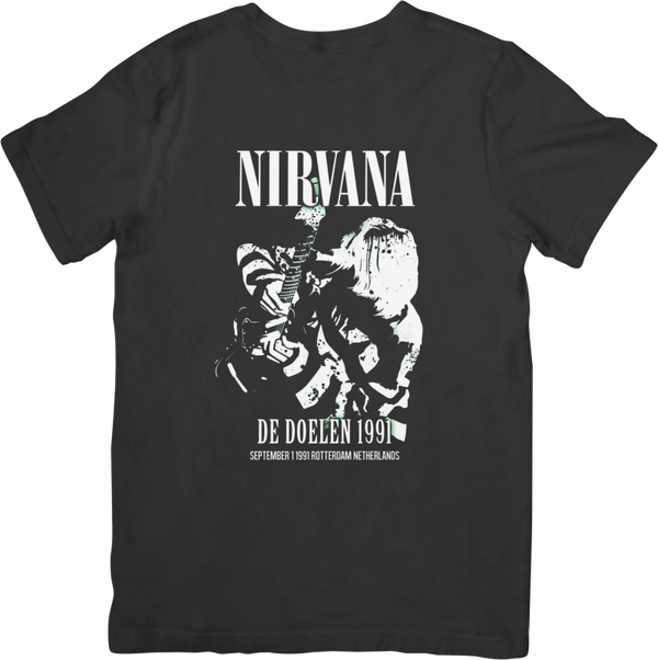 Nirvana 9 Music Unisex Fit for Men & Women Quality Cotton T-Shirt Black