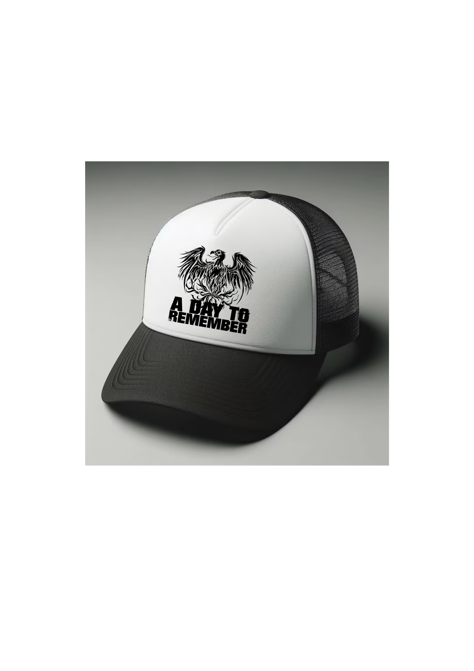 A day to remember Black and white trucker hat mesh cap Music, Birthday Gift one size