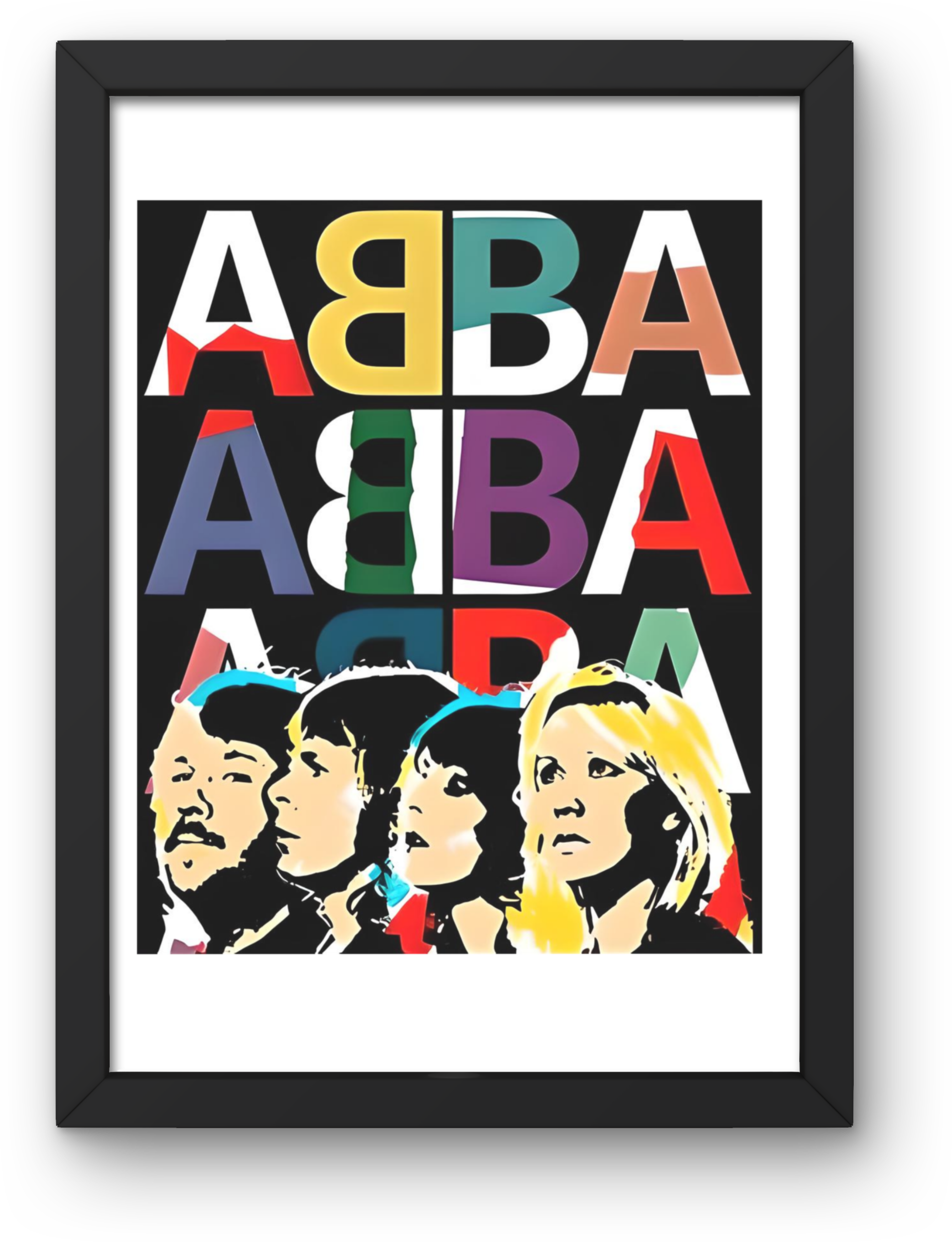 Abba 8 Music Print PDF,File  Instant Digital Download A2,A3,A4,A5.