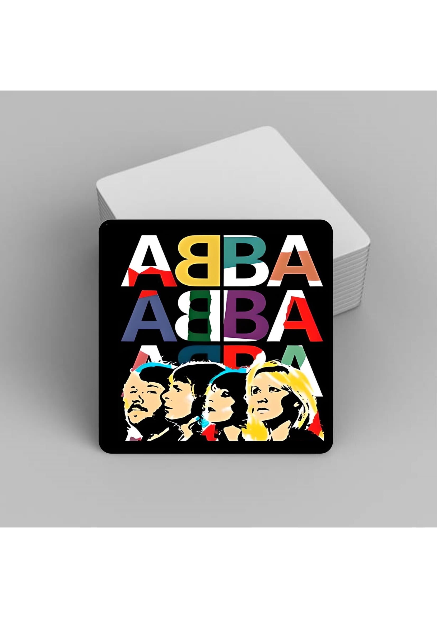 Abba Music Coasters Artist/Band /Concert 90mm x90mm.