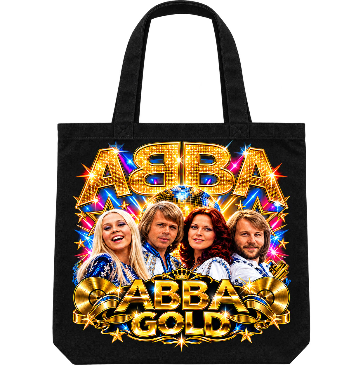 Abba Gold #456 Tote Bag Music Merch Cotton Shopper Gift Bag New
