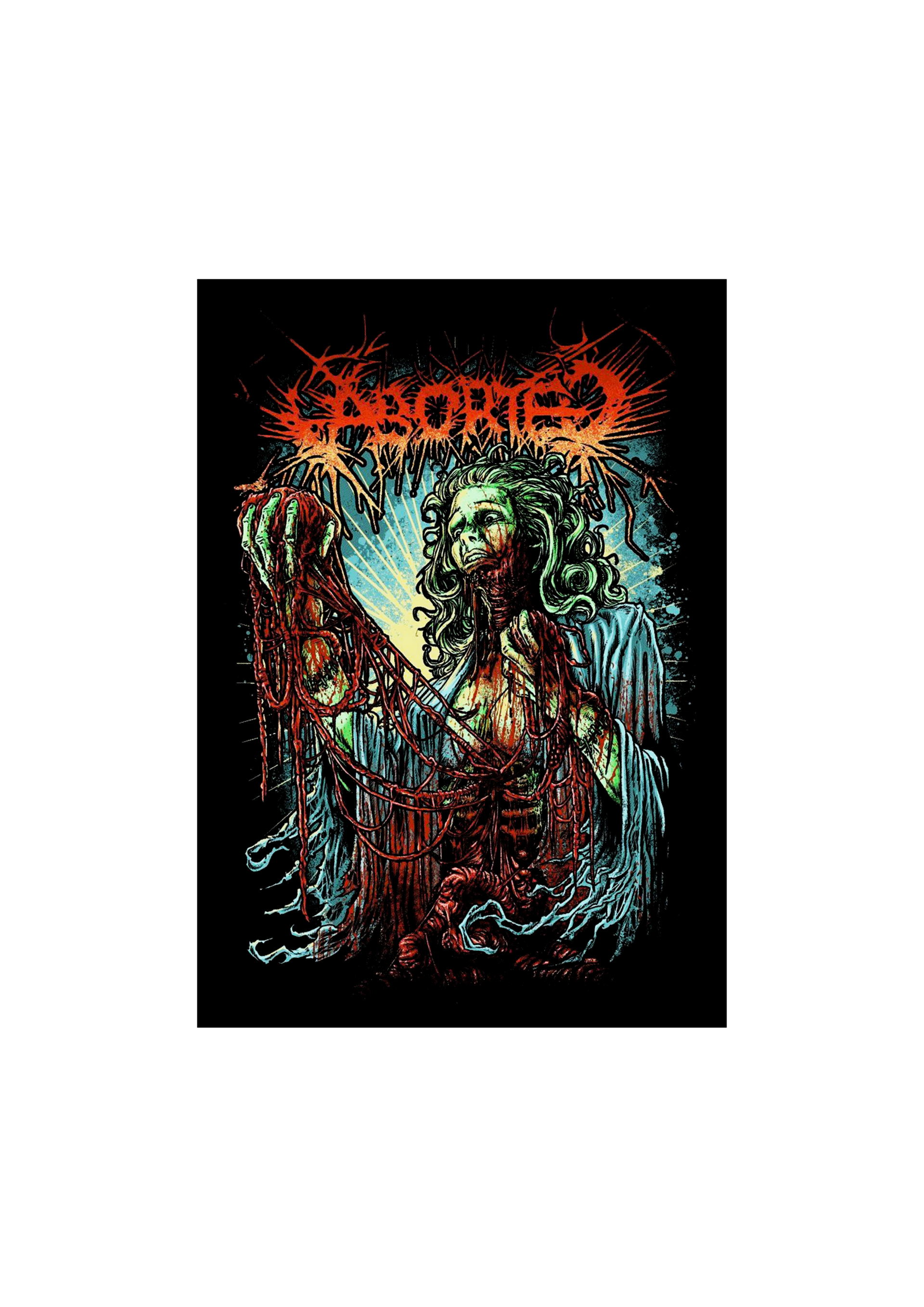 Aborted 3 Music Print  Concert Wall Art Memorabilia gift A5,A4,A3