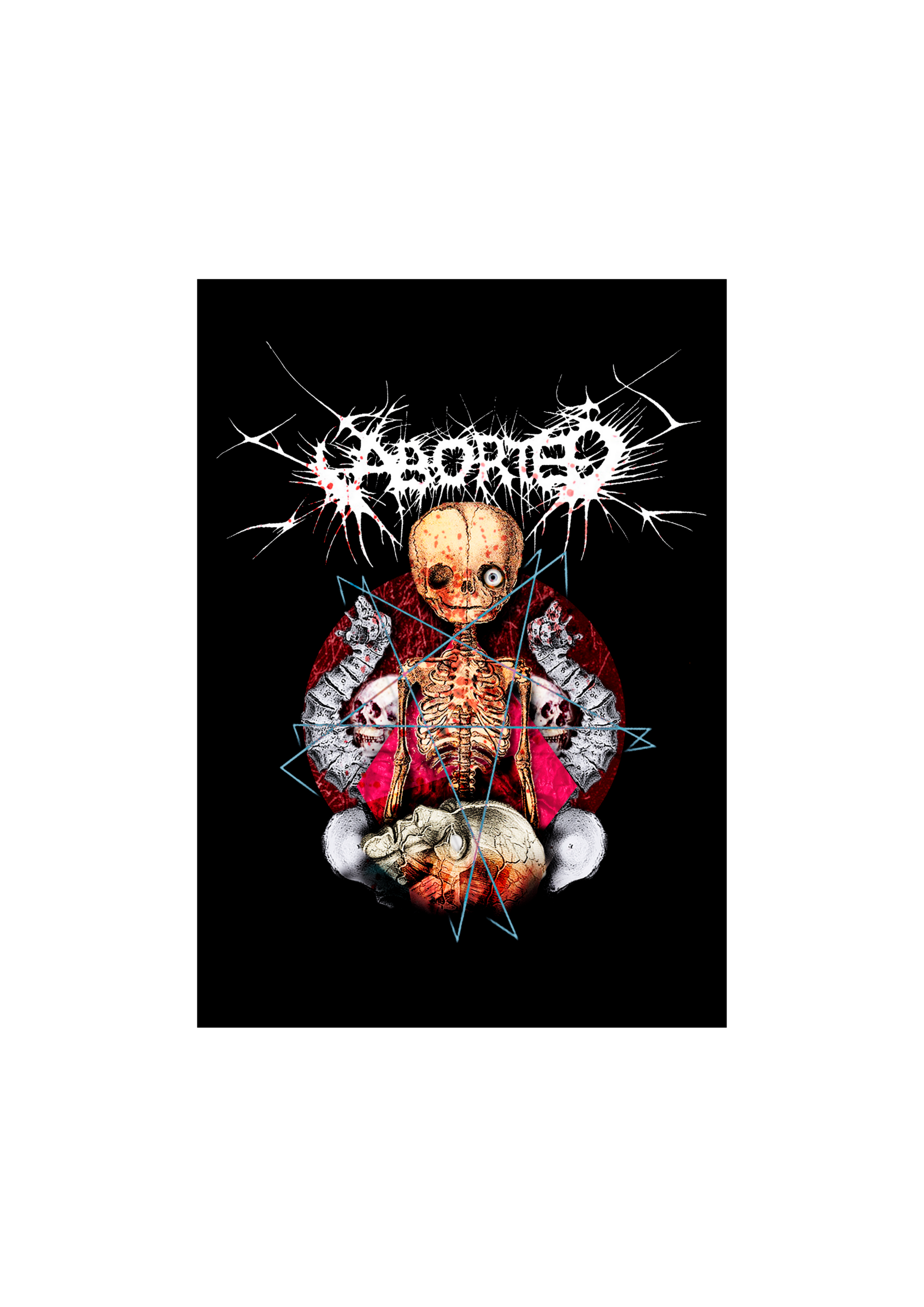 Aborted 4 Music Print  Concert Wall Art Memorabilia gift A5,A4,A3