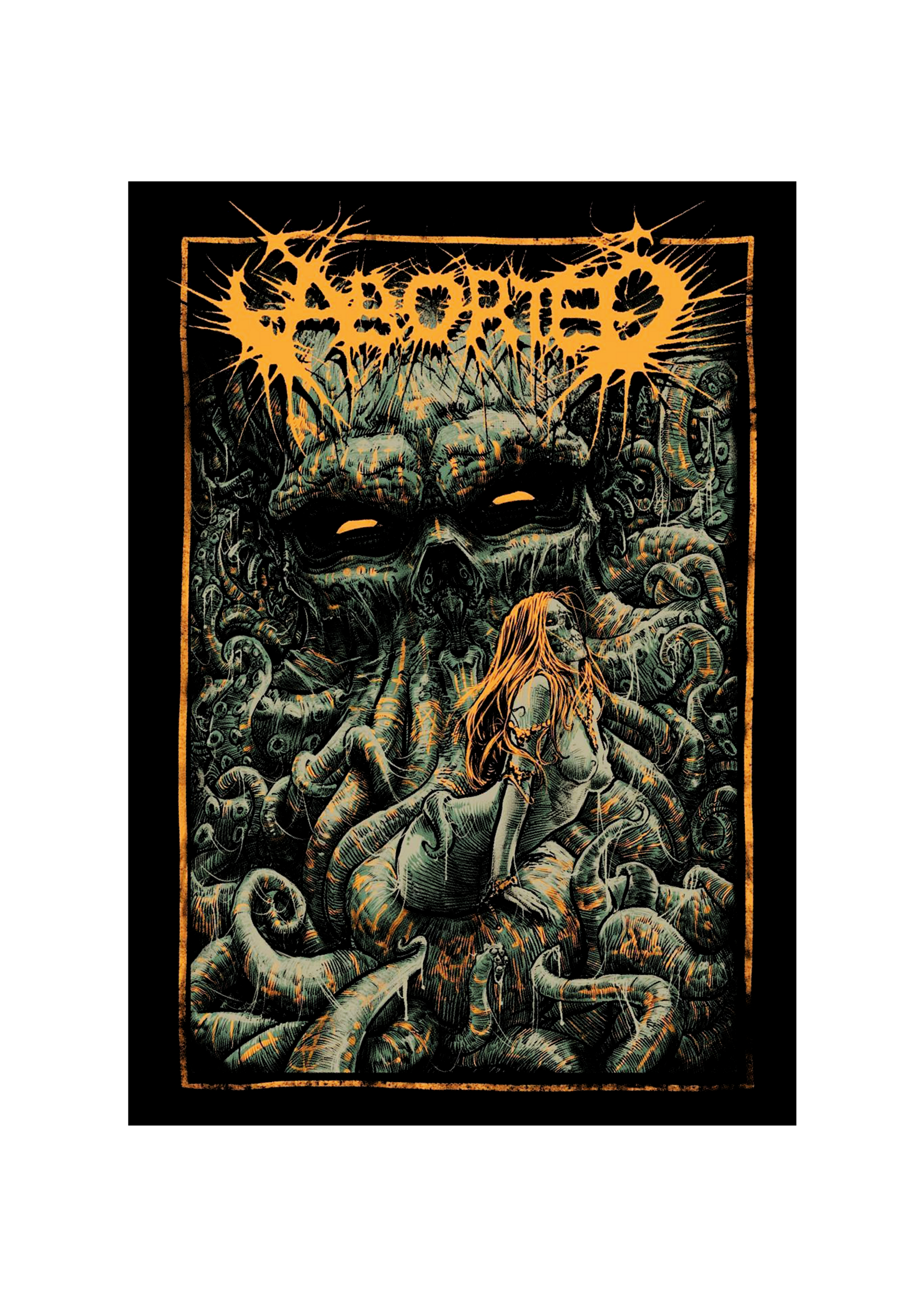 Aborted 5 Music Print  Concert Wall Art Memorabilia gift A5,A4,A3