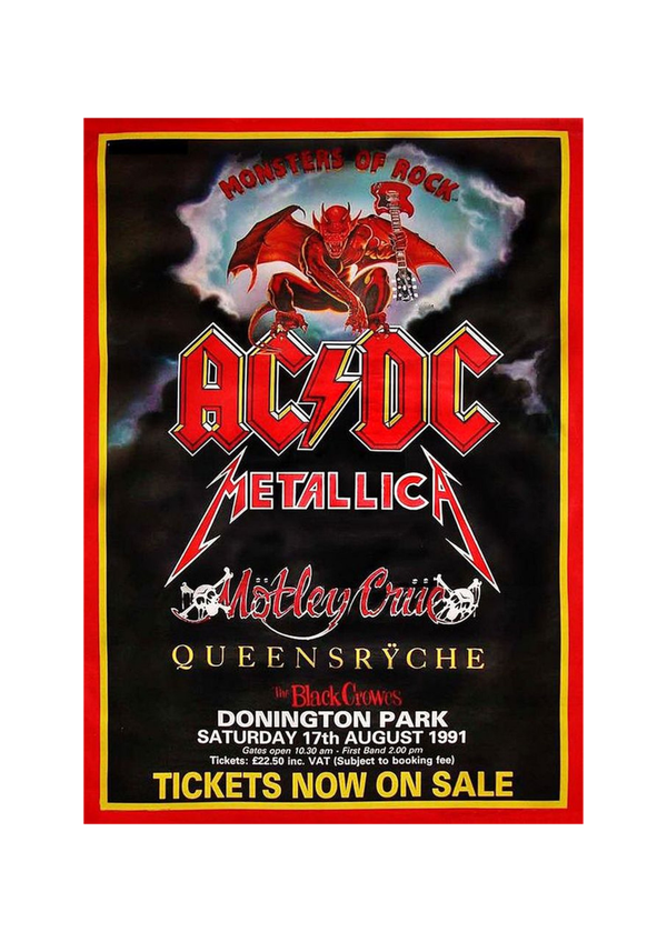 AC/DC 1 Music Print  Concert Wall Art Memorabilia gift A5,A4,A3