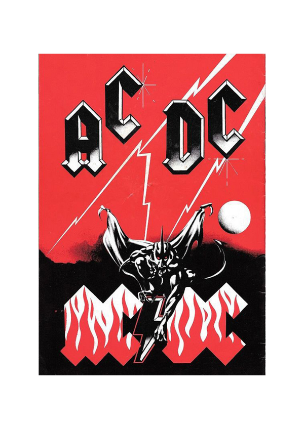 AC/DC 6 Music Print  Concert Wall Art Memorabilia gift A5,A4,A3