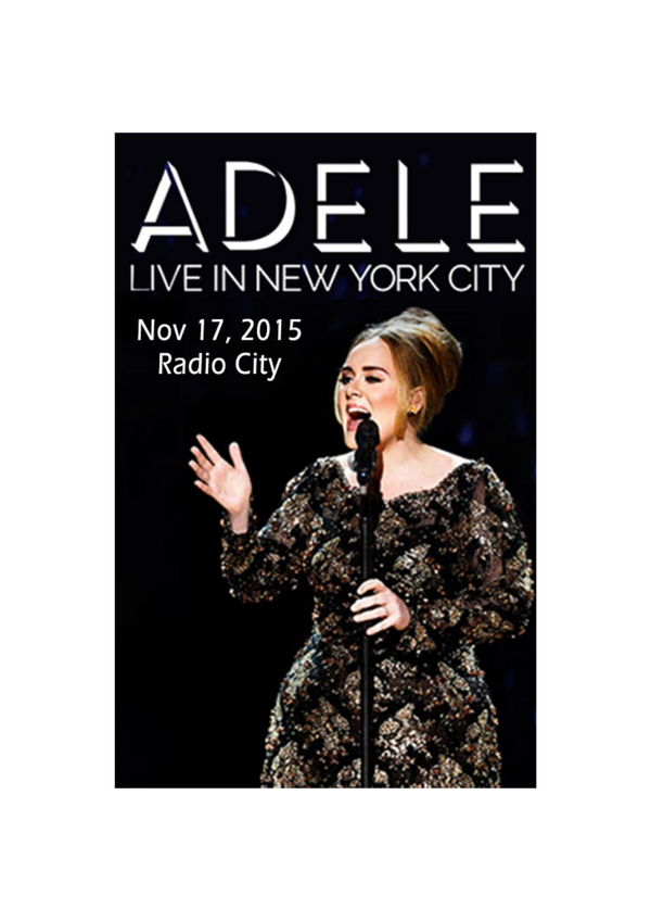 Adele 16 Music Print  Concert Wall Art Memorabilia gift A5,A4,A3