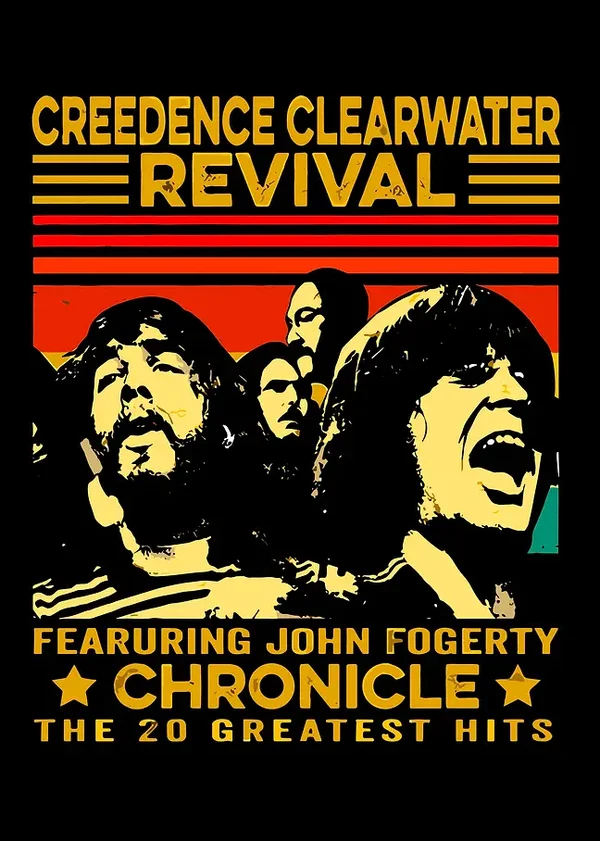 Creedence Clearwater Revival 1 Music Print  Concert Wall Art Memorabilia gift A5,A4,A3