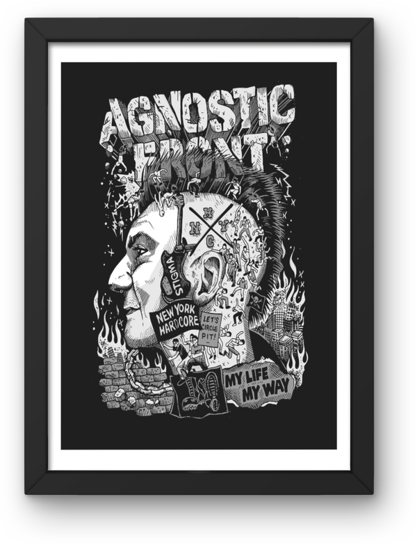 Agnostic Front 1 print Music Print PDF,File  Instant Digital Download ,A3,A4,A5.