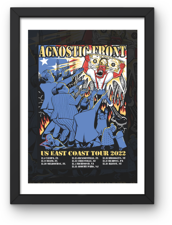 Agnostic Front 3 print Music Print PDF,File  Instant Digital Download ,A3,A4,A5.