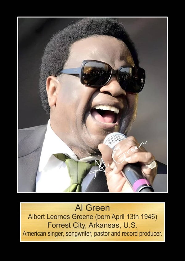 Al Green  Music Poster Wall Art Memorabilia gift A5,A4,A3.