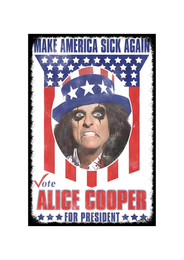 Alice Cooper 3 Music Print  Concert Wall Art Memorabilia gift A5,A4,A3