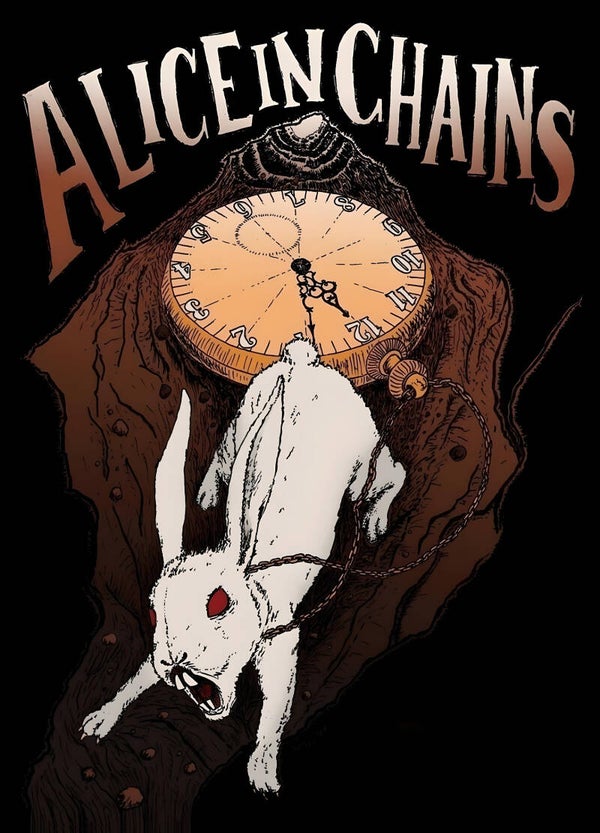 Alice in Chains 1 Music Print  Concert Wall Art Memorabilia gift A5,A4,A3