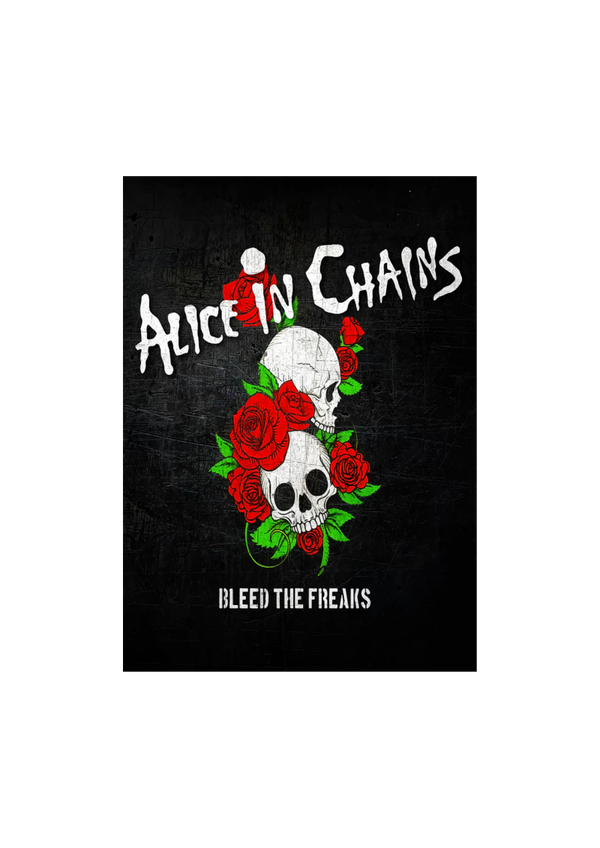 Alice in Chains 12 Music Print  Concert Wall Art Memorabilia gift A5,A4,A3