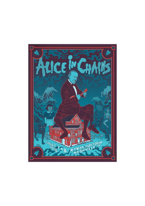 Alice in Chains 24 Music Print  Concert Wall Art Memorabilia gift A5,A4,A3