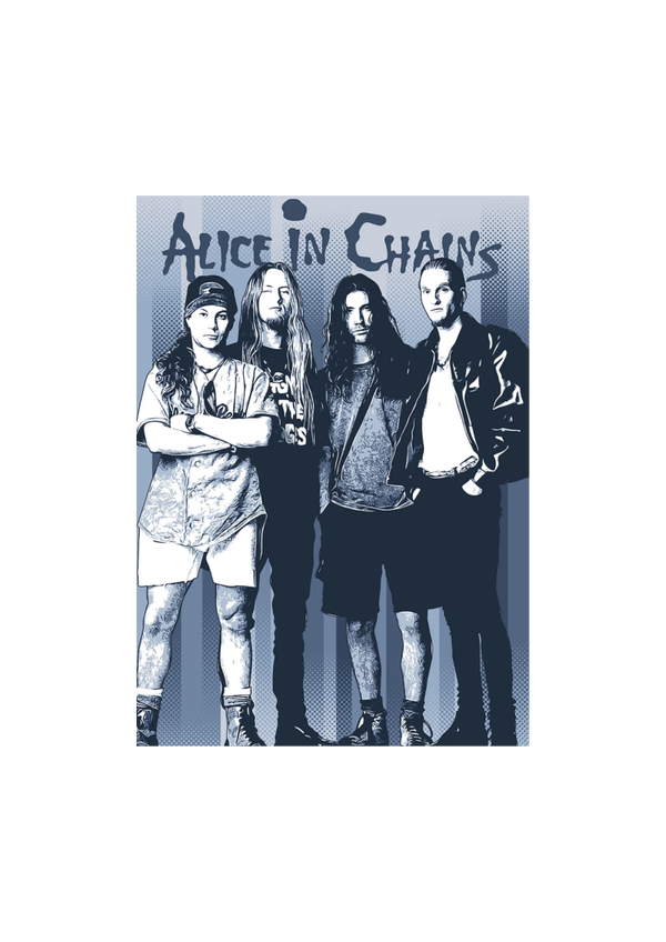 Alice in Chains 27 Music Print  Concert Wall Art Memorabilia gift A5,A4,A3